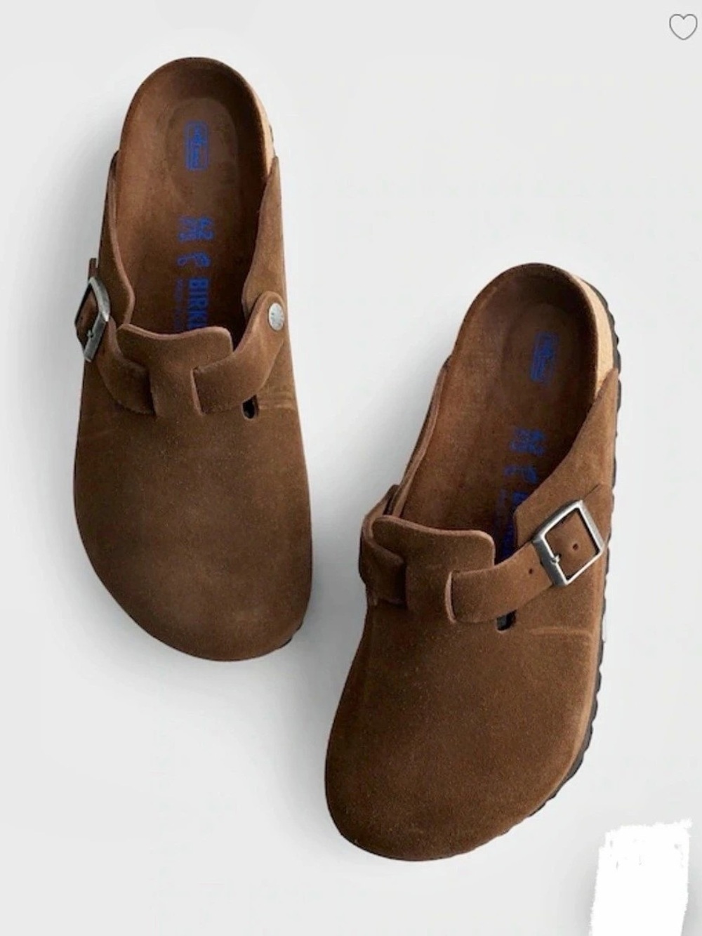 Birkenstock Boston Soft Footbed Suede Leather Brown Mocha Clogs Women’s 39 8.5